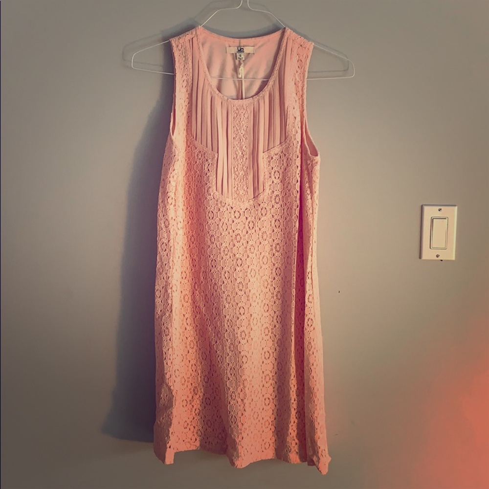 Pink lace dress